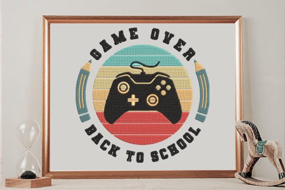 Game Over, Back to School: A Fun Embroidery Design for Sellers