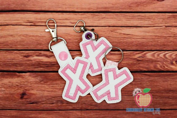 Letter X ITH Keyfob Design Review for Holiday Gifts