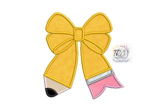 Pencil Bow Applique Embroidery Design: A Designer's Review